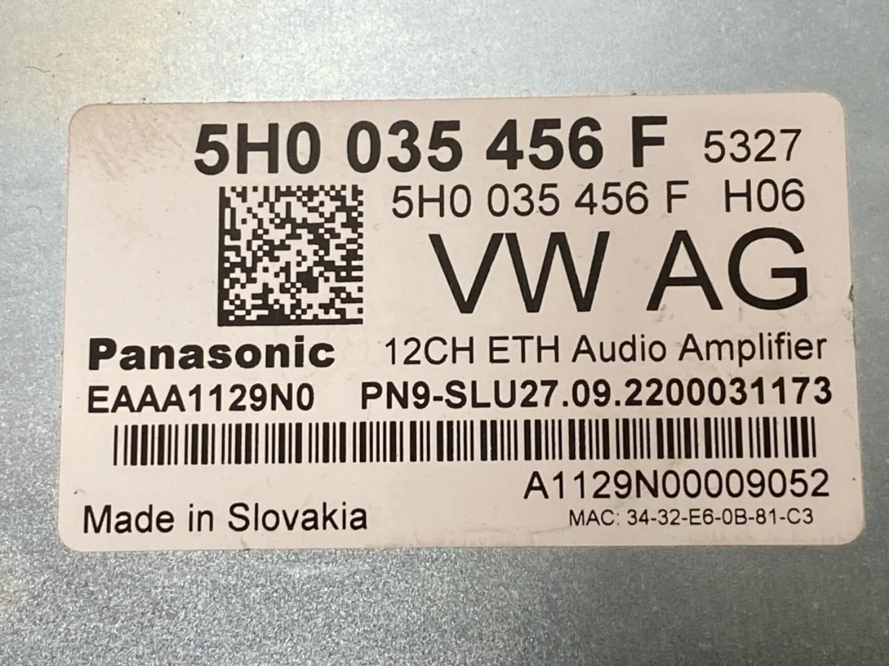 Volkswagen ID.5 2022- Rádió / hifi erősítő nézet 4