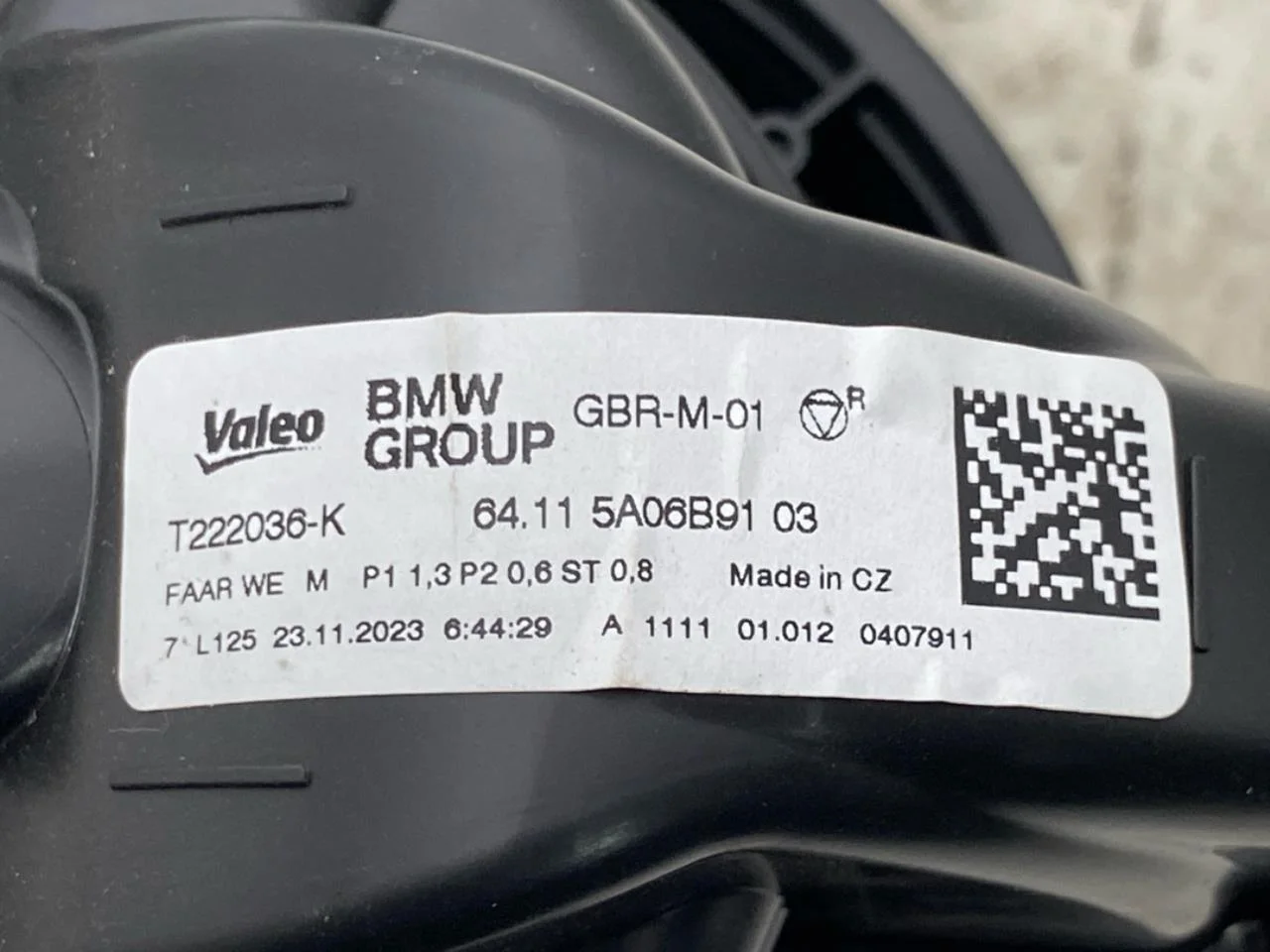 Heater blower motor view 3