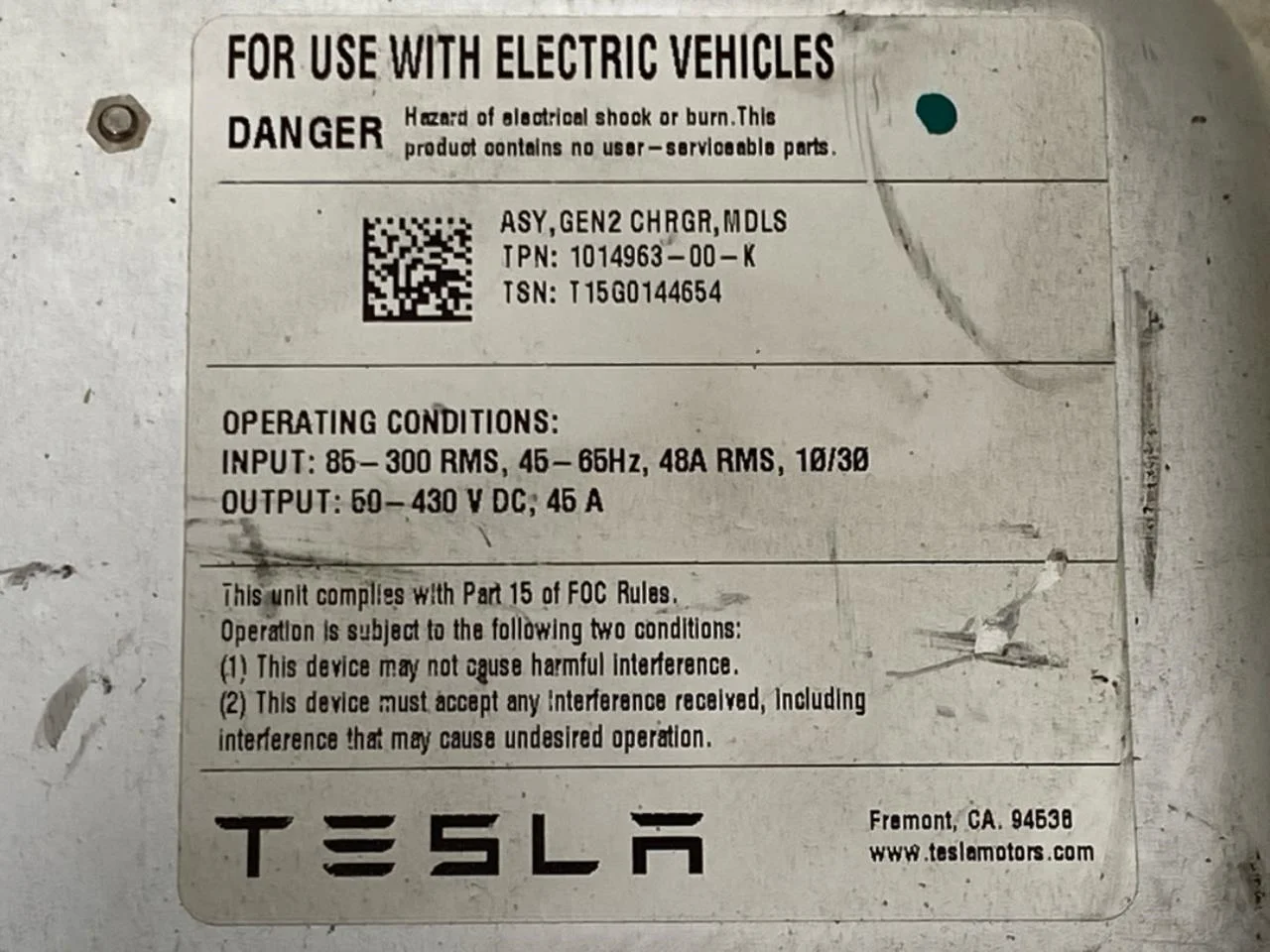 Tesla MODEL S 2013- Akkumulátortöltő nézet 4