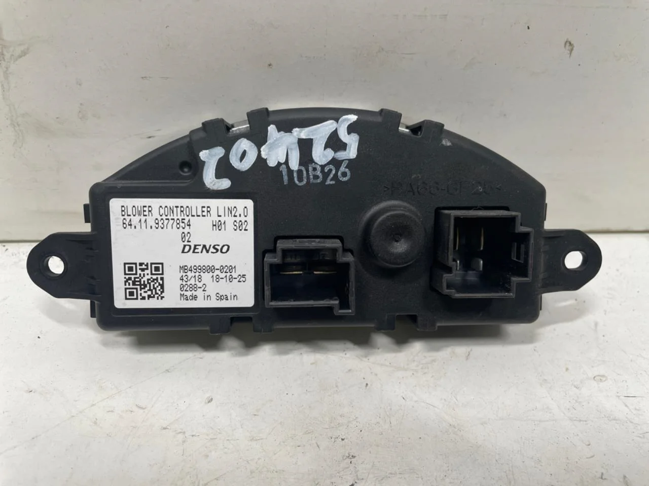 BMW I3 I01 2013-22 Fűtésventilátor előtét ellenállás nézet 3