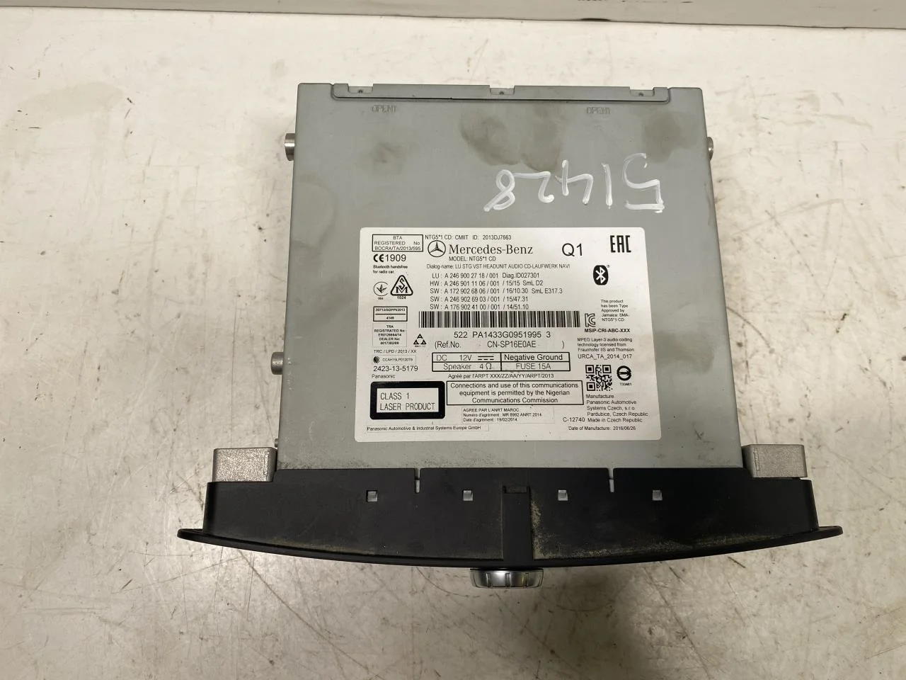 Mercedes B 180-200 W246/W242 2012-19 Rádió / hifi, egyéb nézet 3