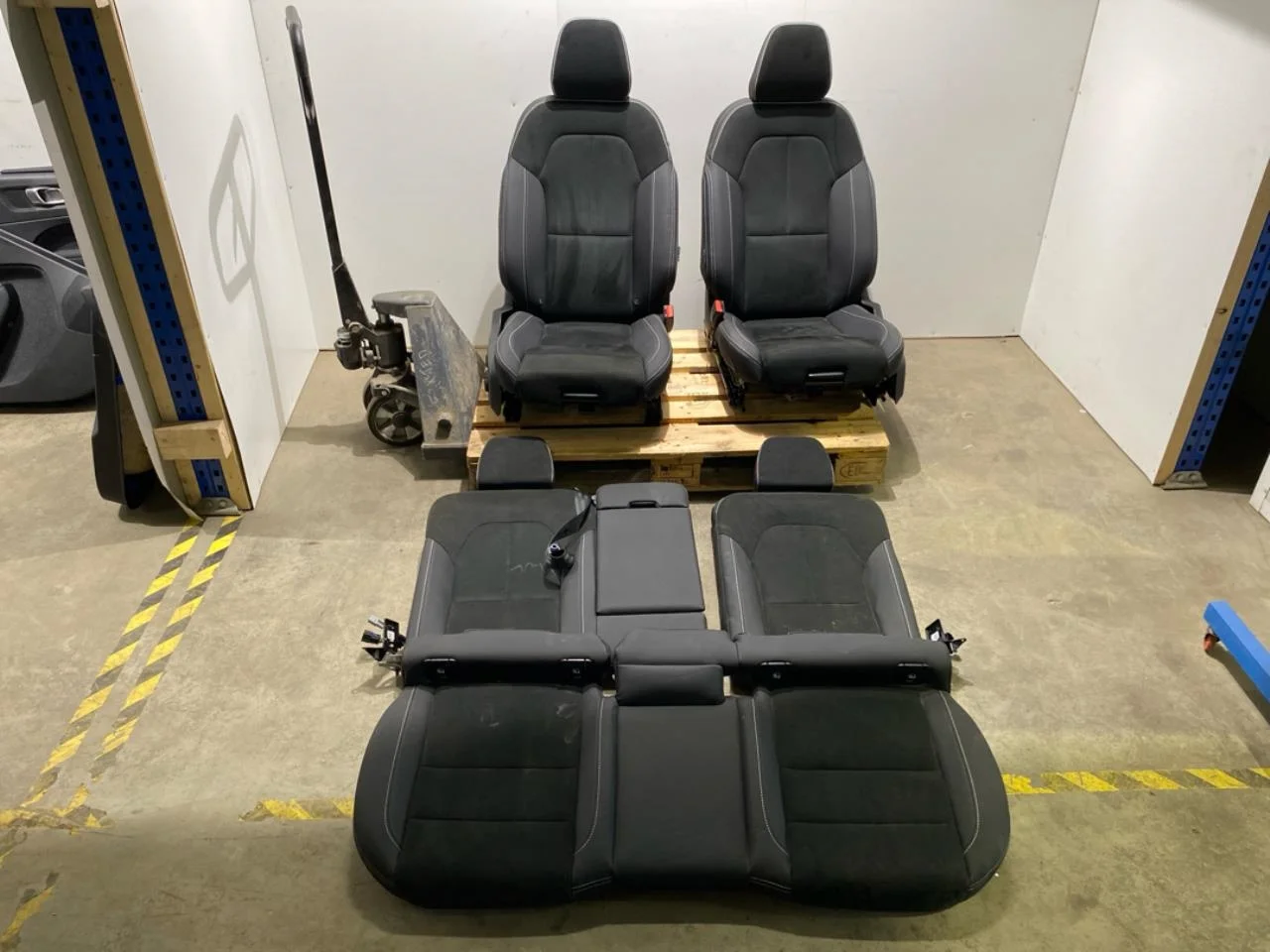 Seats, front and rear, complete