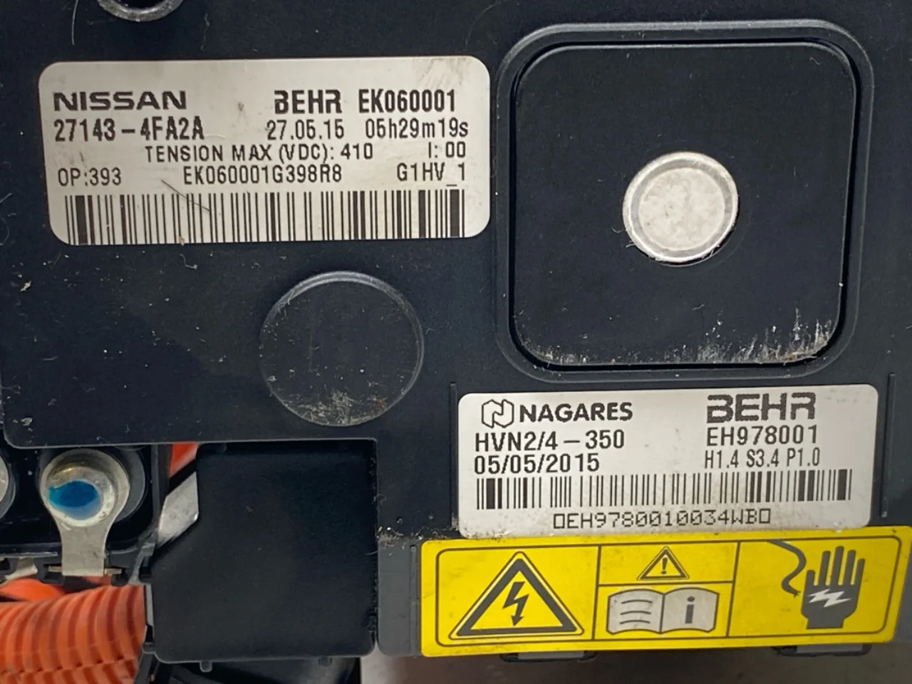 Nissan E-NV200 / EVALIA Fűtőradiátor, elektromos nézet 4