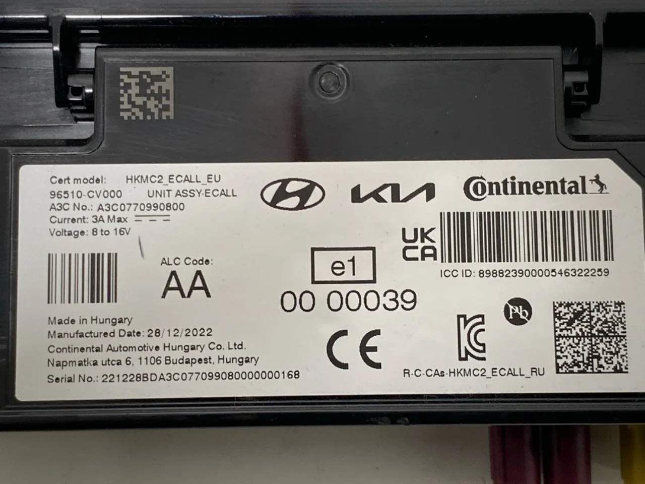 Kia EV6 2022- Vezérlőegység, egyéb nézet 3