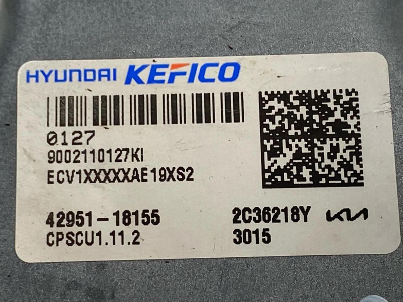 Kia EV6 2022- Control unit, other view 3