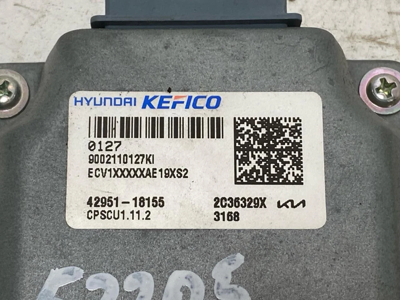 Kia EV6 2022- Control unit, other view 3