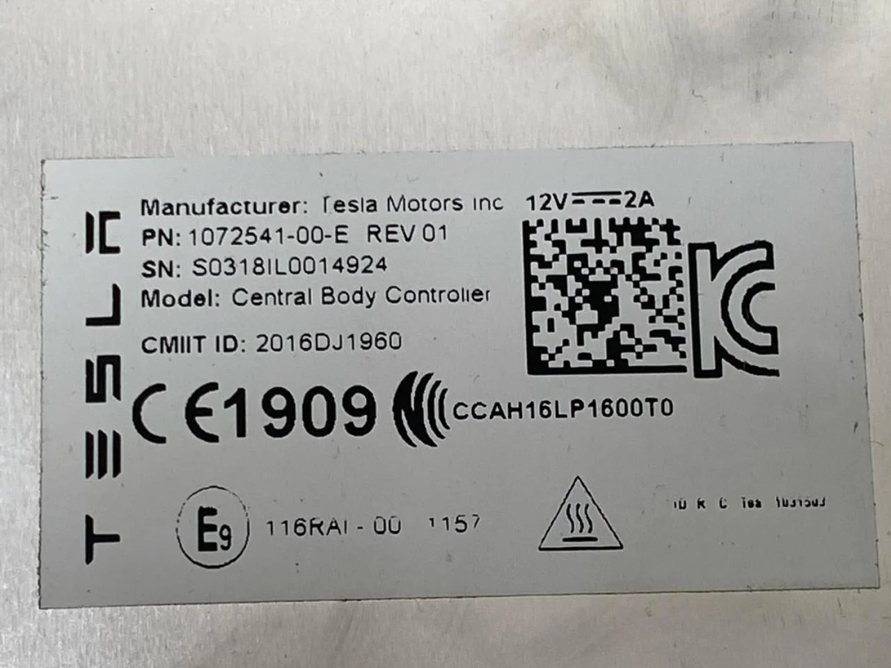 Tesla MODEL X 2016- Vezérlőegység, klíma nézet 4