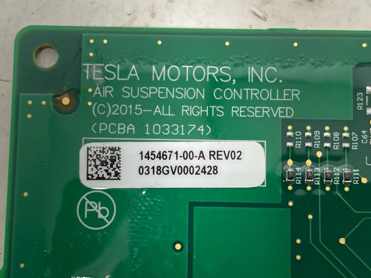 Tesla MODEL X 2016- Vezérlőegység, rugózás / légrugó nézet 3