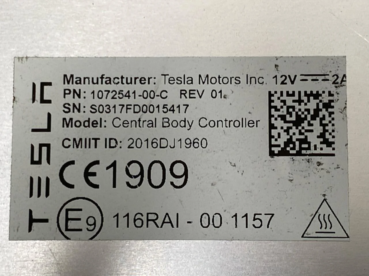 Tesla MODEL X 2016- Vezérlőegység, klíma nézet 4