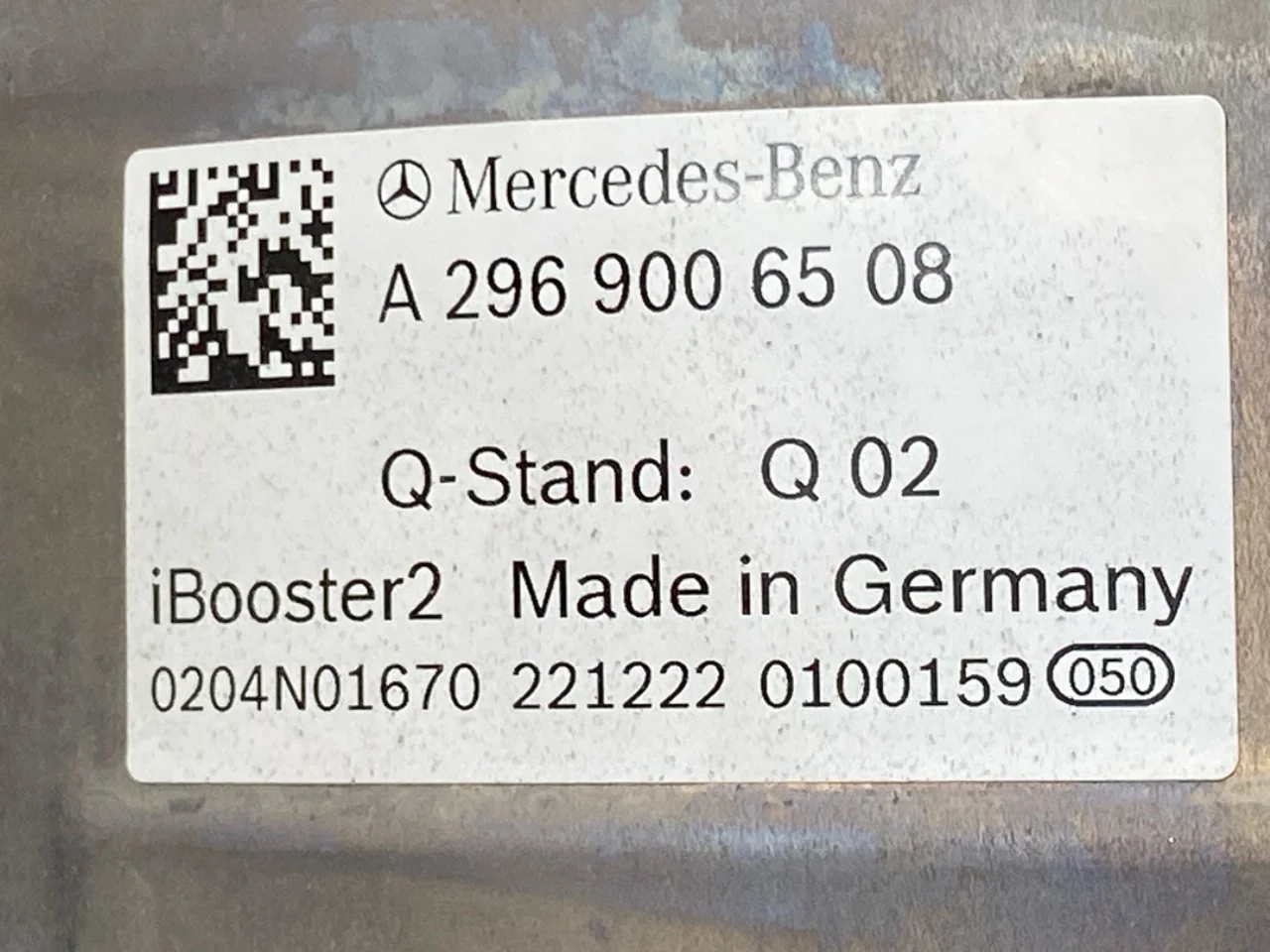Mercedes EQS SUV X296 2022- Fékrásegítő (szervó) nézet 4