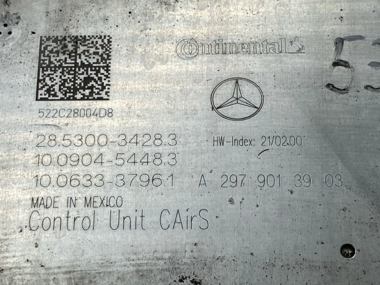 Mercedes EQS SUV X296 2022- Kompresszor, lengéscsillapító / rugózás nézet 3