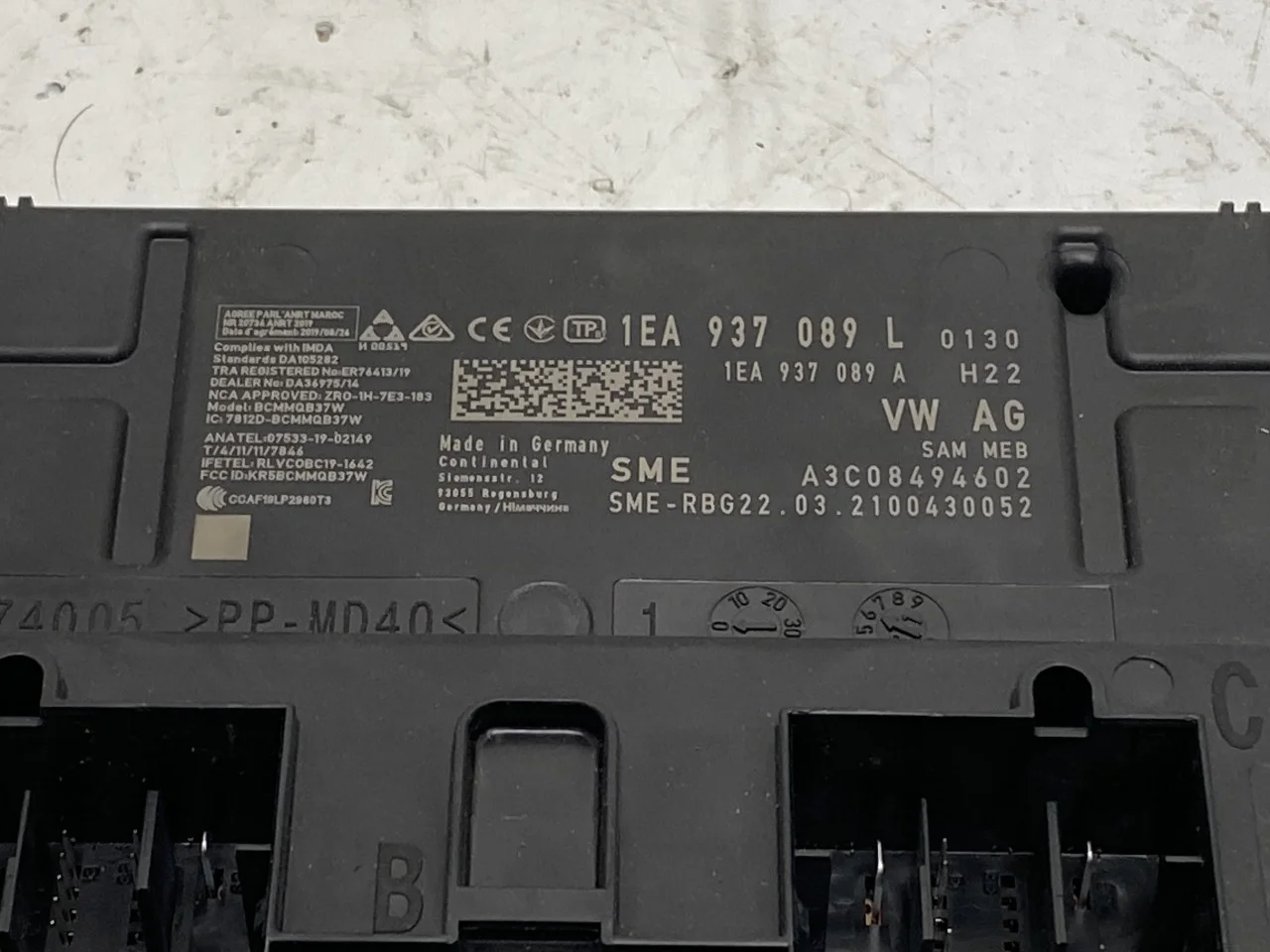 Volkswagen ID.3 2021- Vezérlőegység, klíma nézet 2