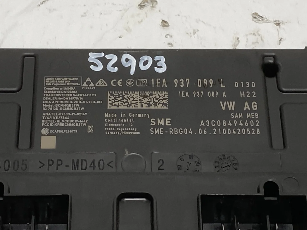 Volkswagen ID.4 2021- Vezérlőegység, klíma nézet 2