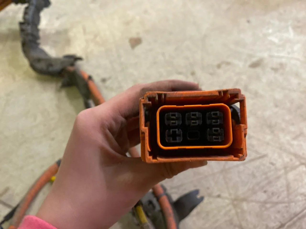Skoda ENYAQ IV 2021- Wiring harness, high voltage view 3