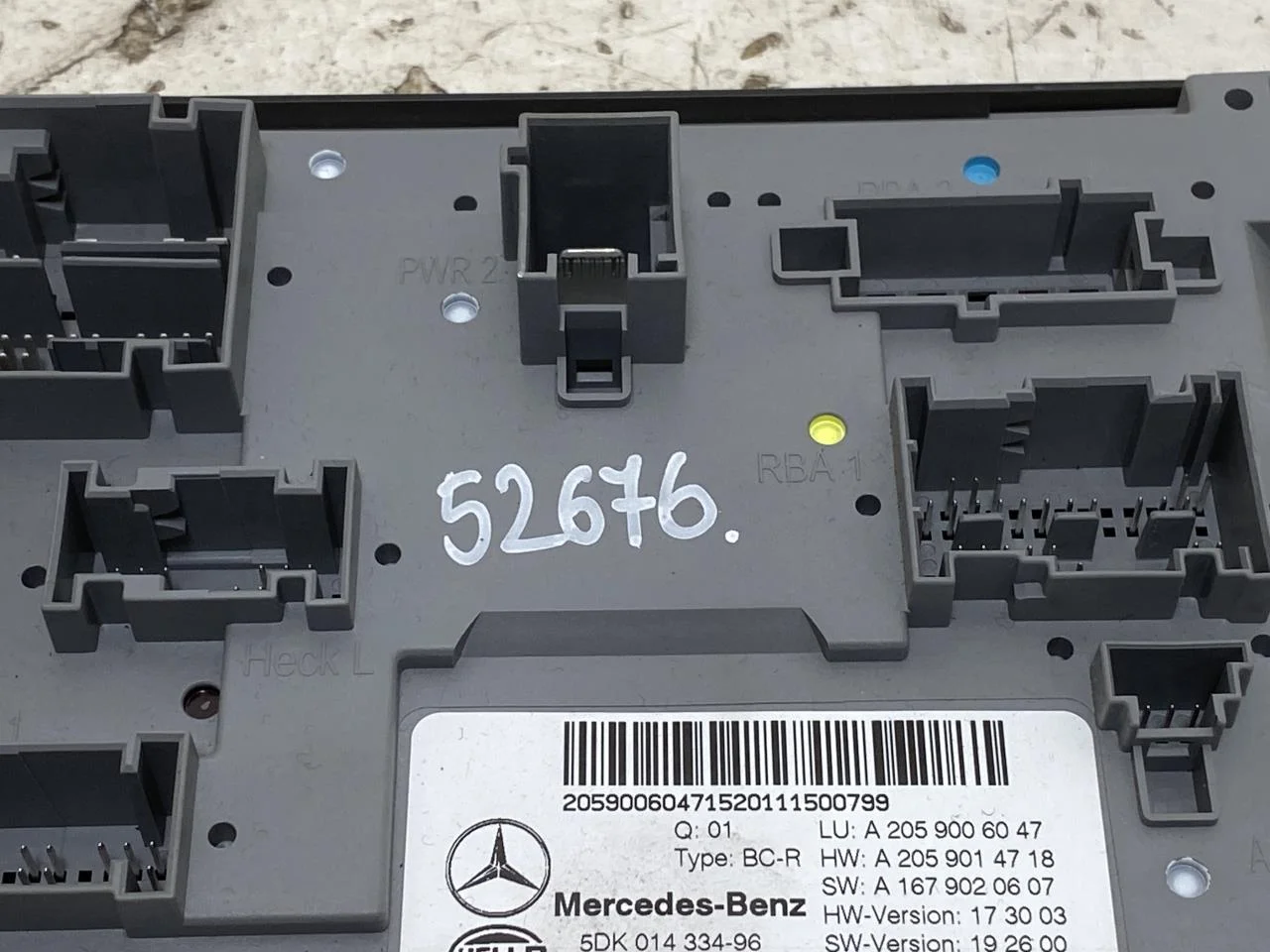 Mercedes EQC 2020- Vezérlőegység, egyéb nézet 2