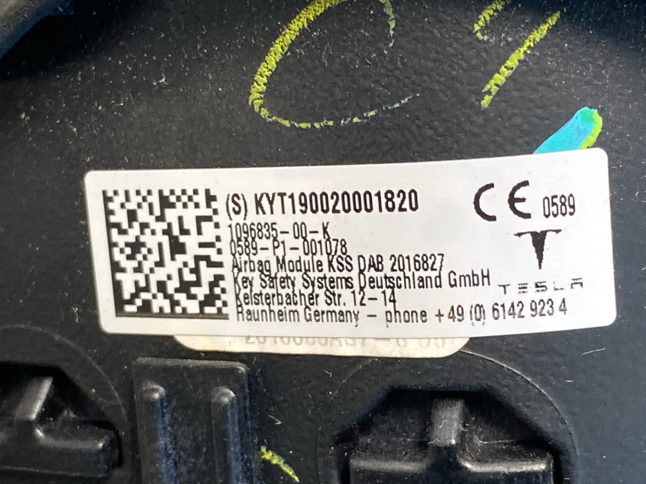 Tesla MODEL 3 2017--> Légzsák, kormánypárna nézet 4