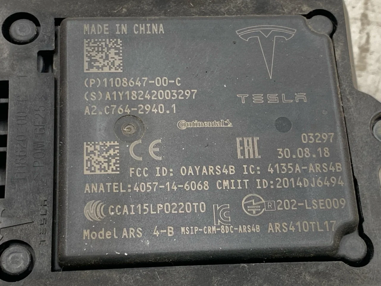 Tesla MODEL X 2016- Tempomat (adaptív) érzékelő nézet 3