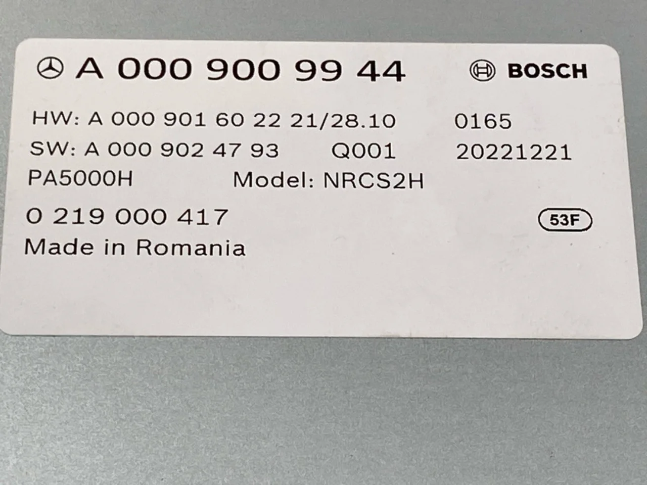 Mercedes EQS SUV X296 2022- Vezérlőegység, parkolássegéd nézet 3
