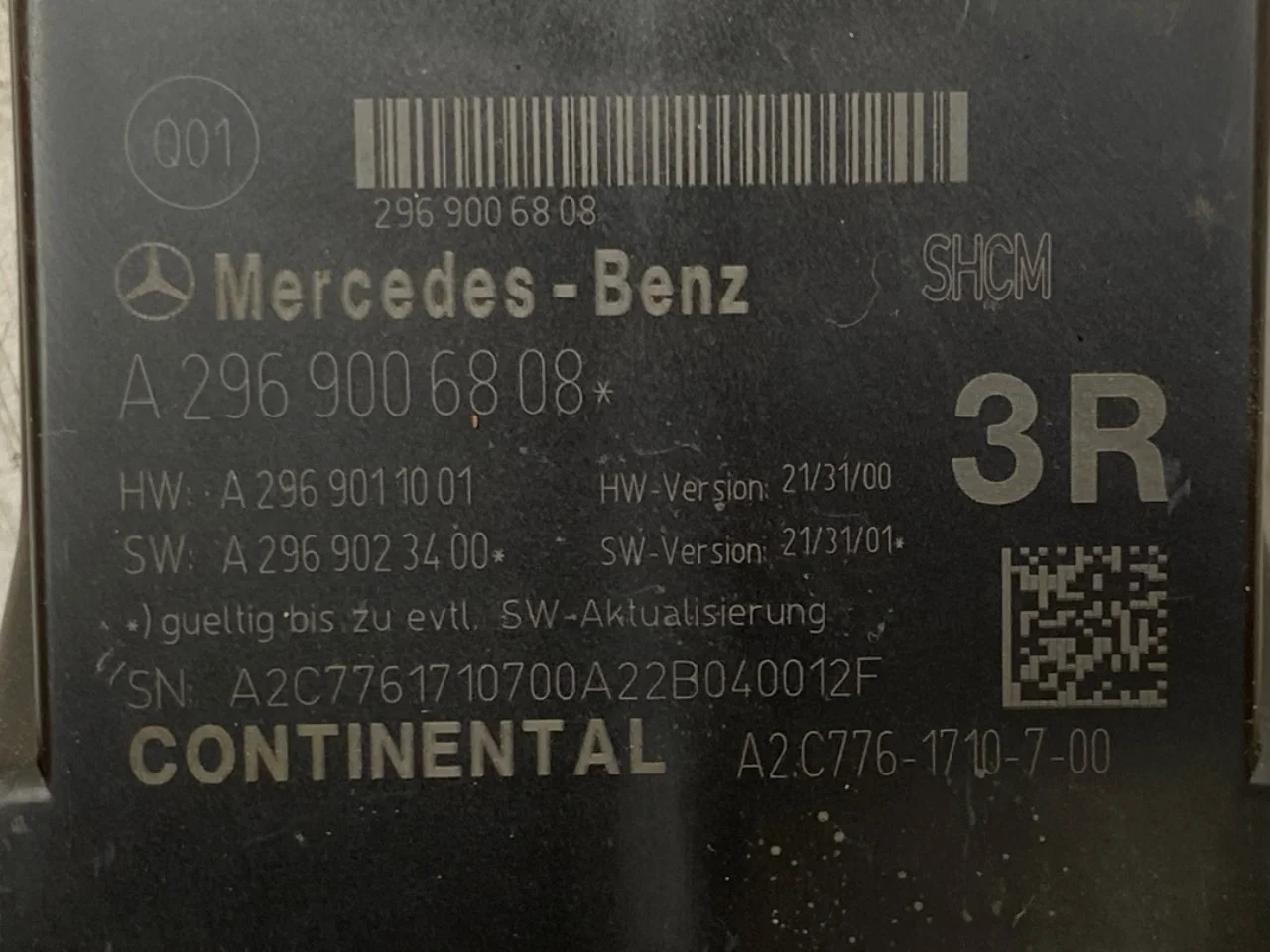 Mercedes EQS SUV X296 2022- Vezérlőegység, egyéb nézet 3