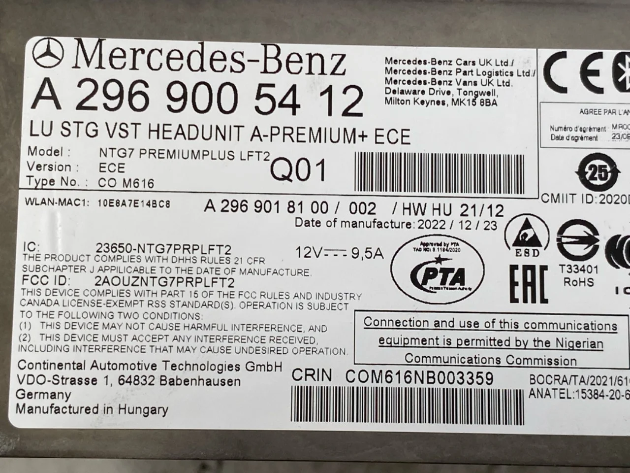 Mercedes EQS SUV X296 2022- GPS navigáció nézet 3