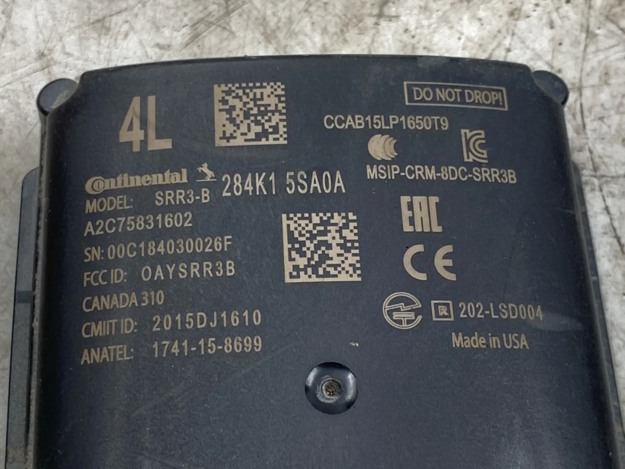 Nissan LEAF 2017-24 Aktív ütközésvédelem érzékelő nézet 3