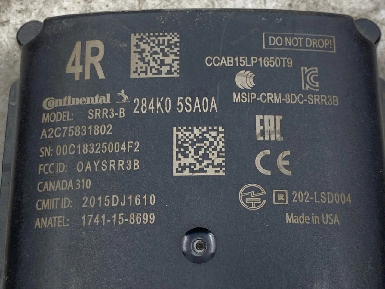 Nissan LEAF 2017-24 Aktív ütközésvédelem érzékelő nézet 3