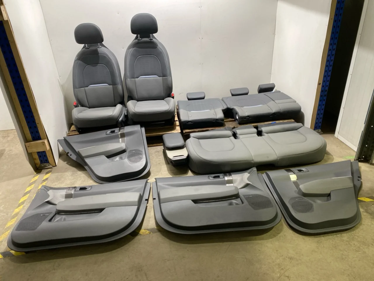 Seats, front and rear, complete