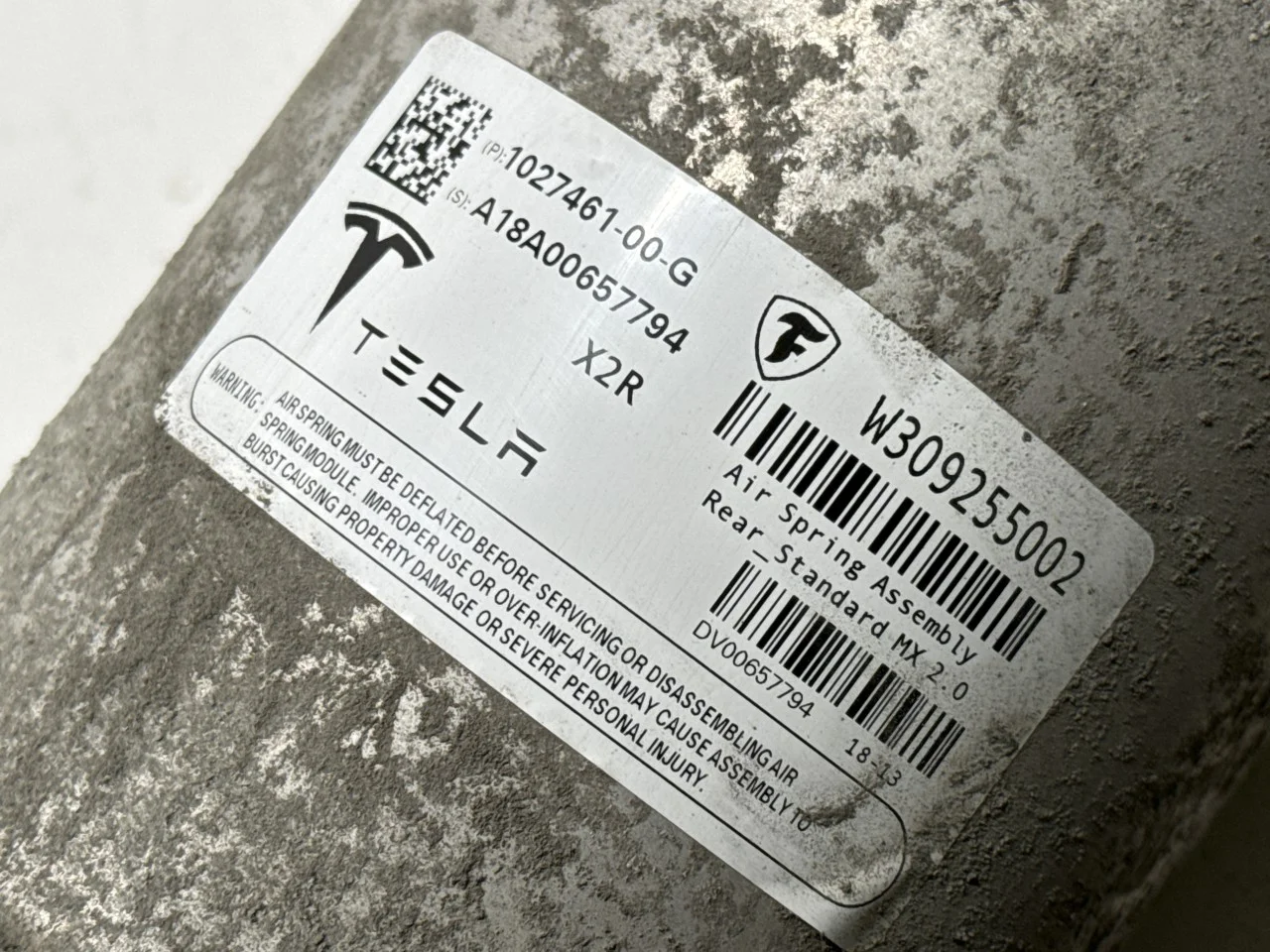 Tesla MODEL X 2016- Burduf pernă de aer / pernă pneumatică, reglaj nivel vedere 4