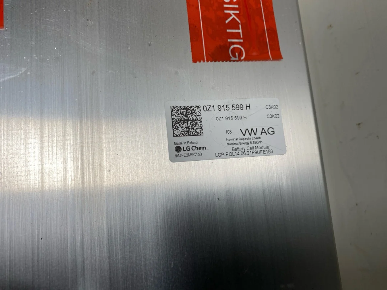 Volkswagen ID.4 2021- Celulă / modul baterie de înaltă tensiune vedere 4