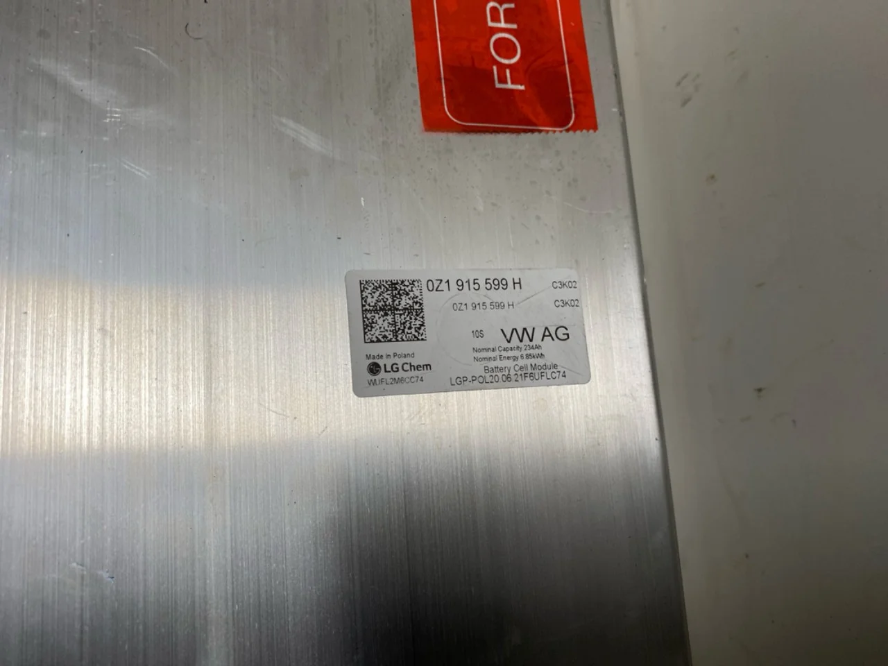 Volkswagen ID.4 2021- Celulă / modul baterie de înaltă tensiune vedere 4