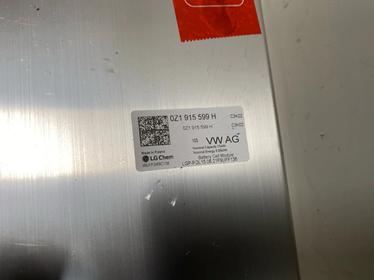 Volkswagen ID.4 2021- Celulă / modul baterie de înaltă tensiune vedere 4