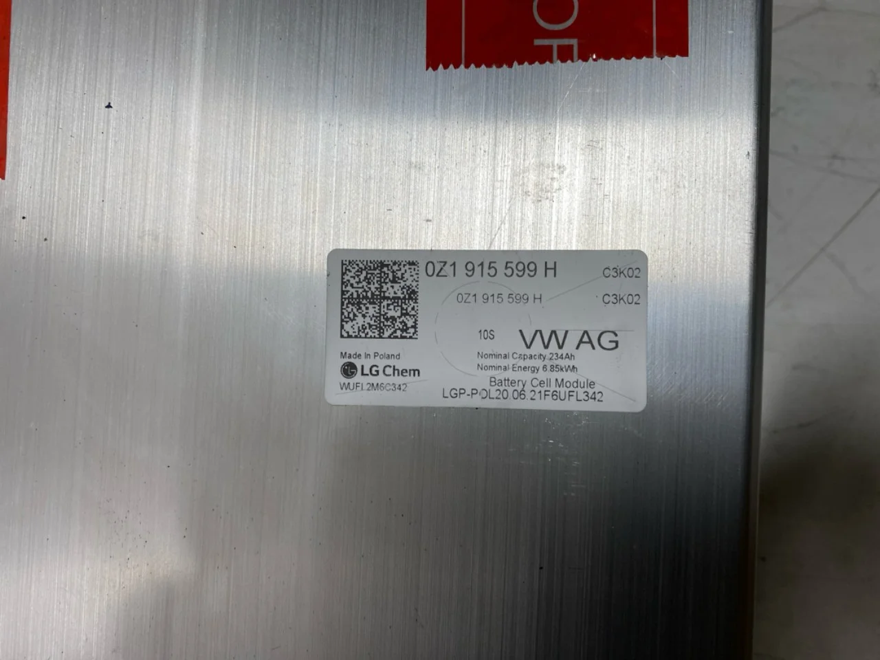 Volkswagen ID.4 2021- Celulă / modul baterie de înaltă tensiune vedere 4