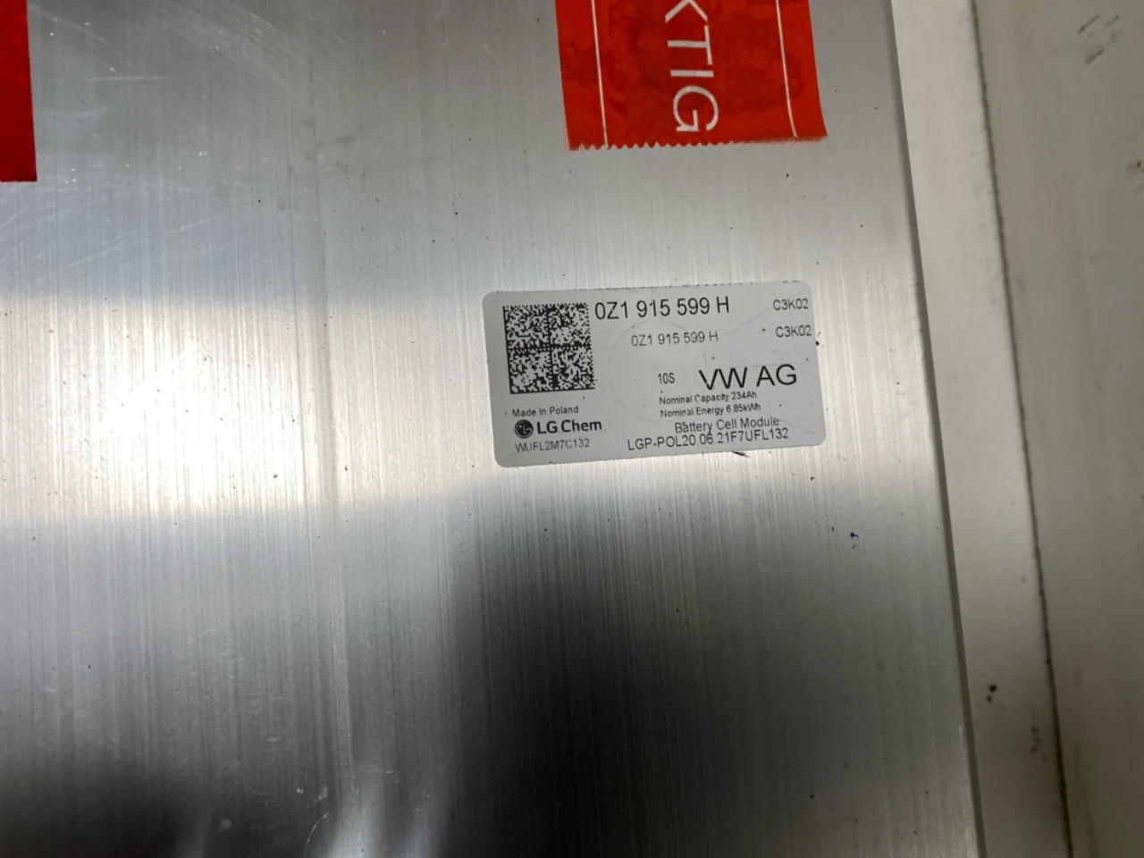 Volkswagen ID.4 2021- Nagyfeszültségű akkumulátor cella / modul nézet 4