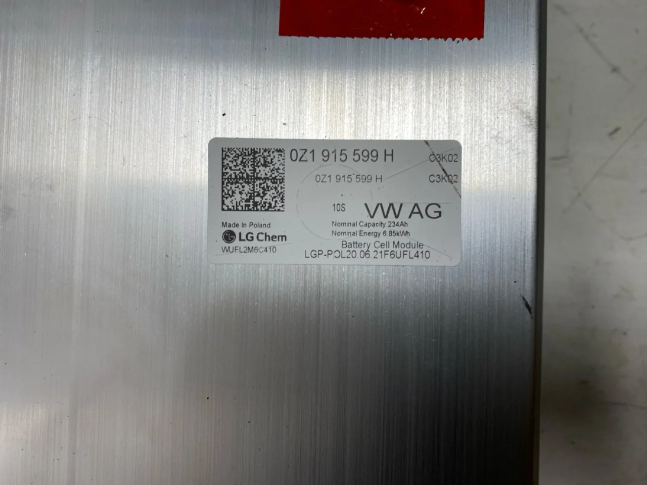 Volkswagen ID.4 2021- Nagyfeszültségű akkumulátor cella / modul nézet 4