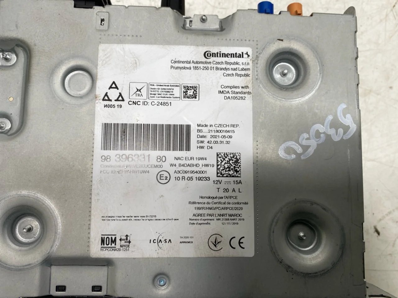 Citroen C4/E-C4 C4X/E-C4X 21->> Rádió nézet 4