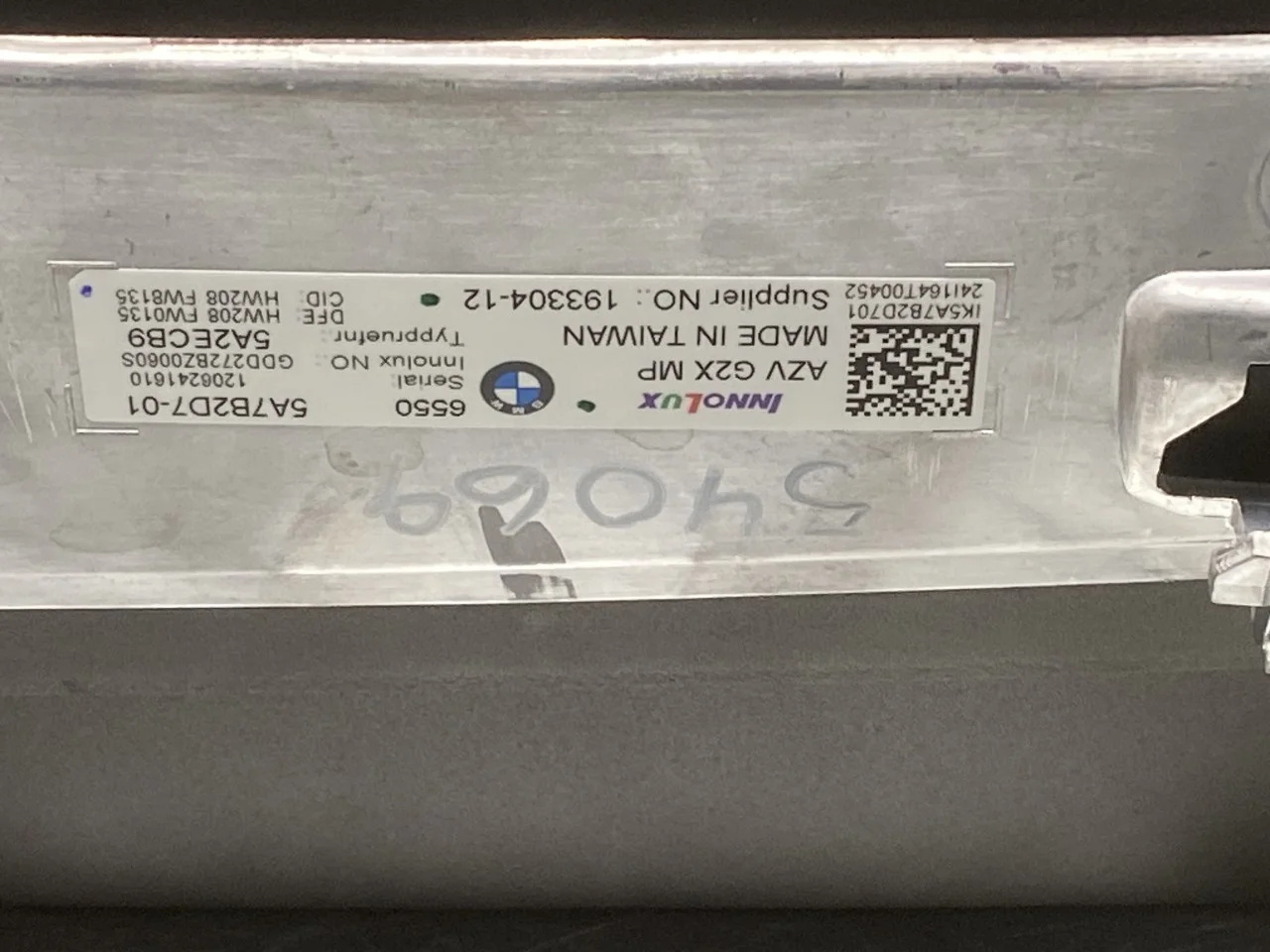BMW I4 G26 2021-> Multifunkciós kijelző nézet 3