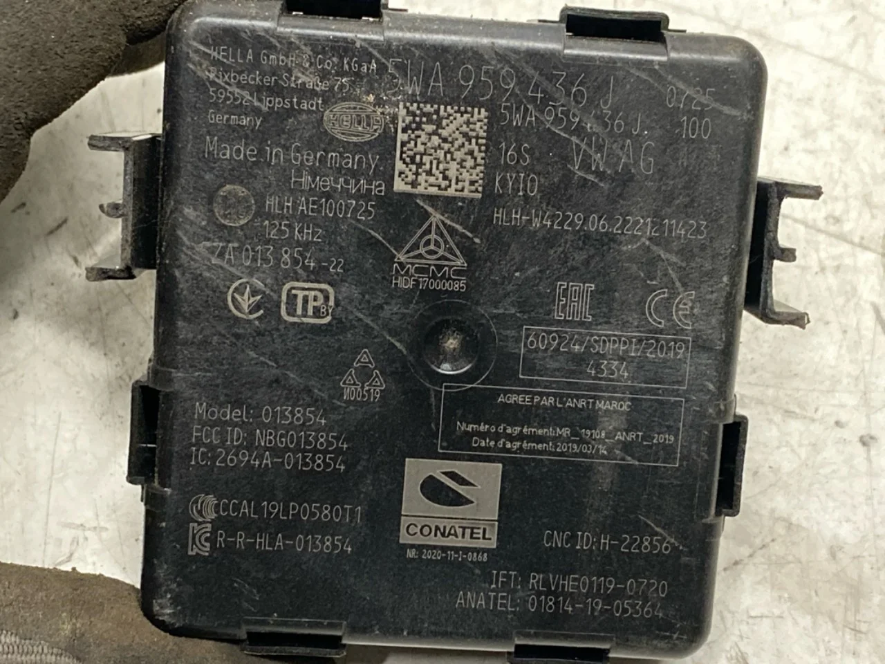 Volkswagen ID.4 2021- Vezérlőegység, kulcs nélküli rendszer nézet 3