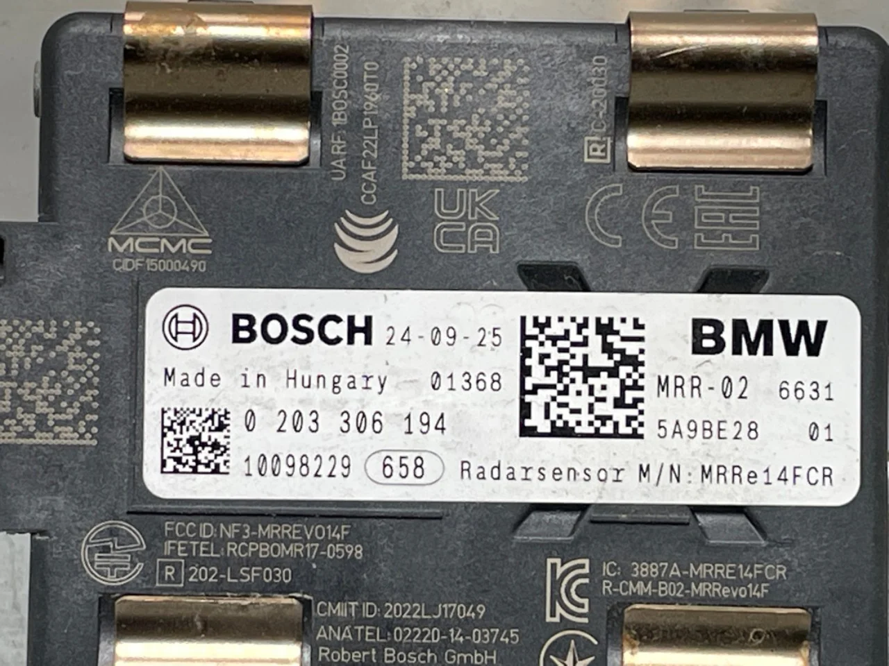 BMW I4 G26 2021-> Tempomat (adaptív) érzékelő nézet 4