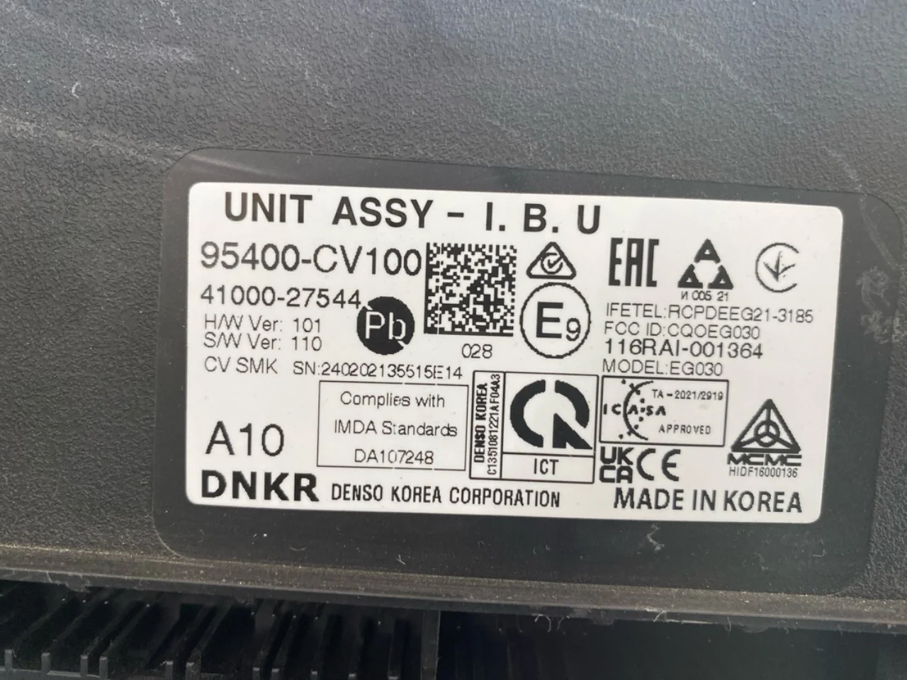 Kia EV6 2022- Vezérlőegység, klíma nézet 3