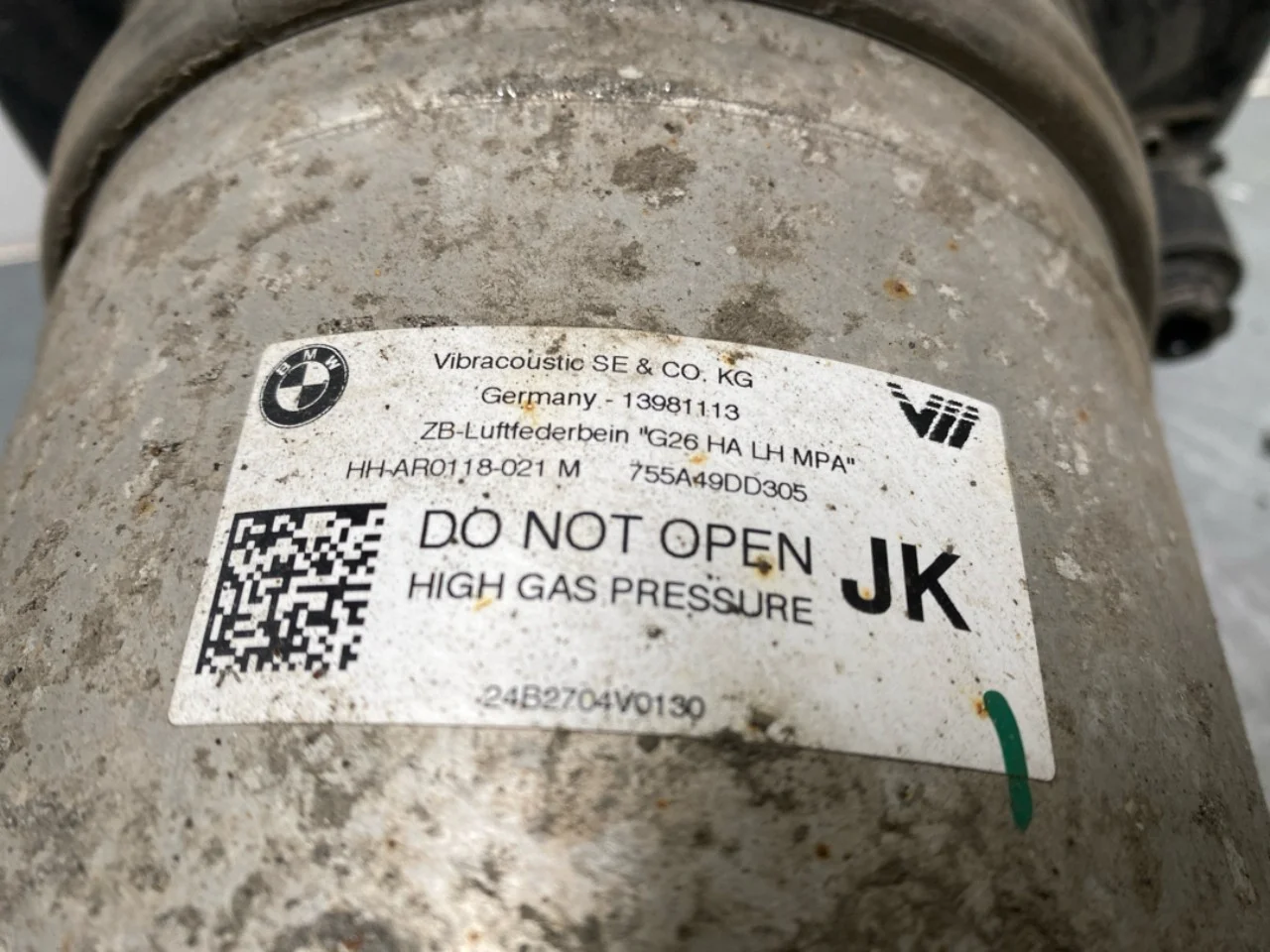BMW I4 G26 2021-> Burduf pernă de aer / pernă pneumatică, reglaj nivel vedere 4
