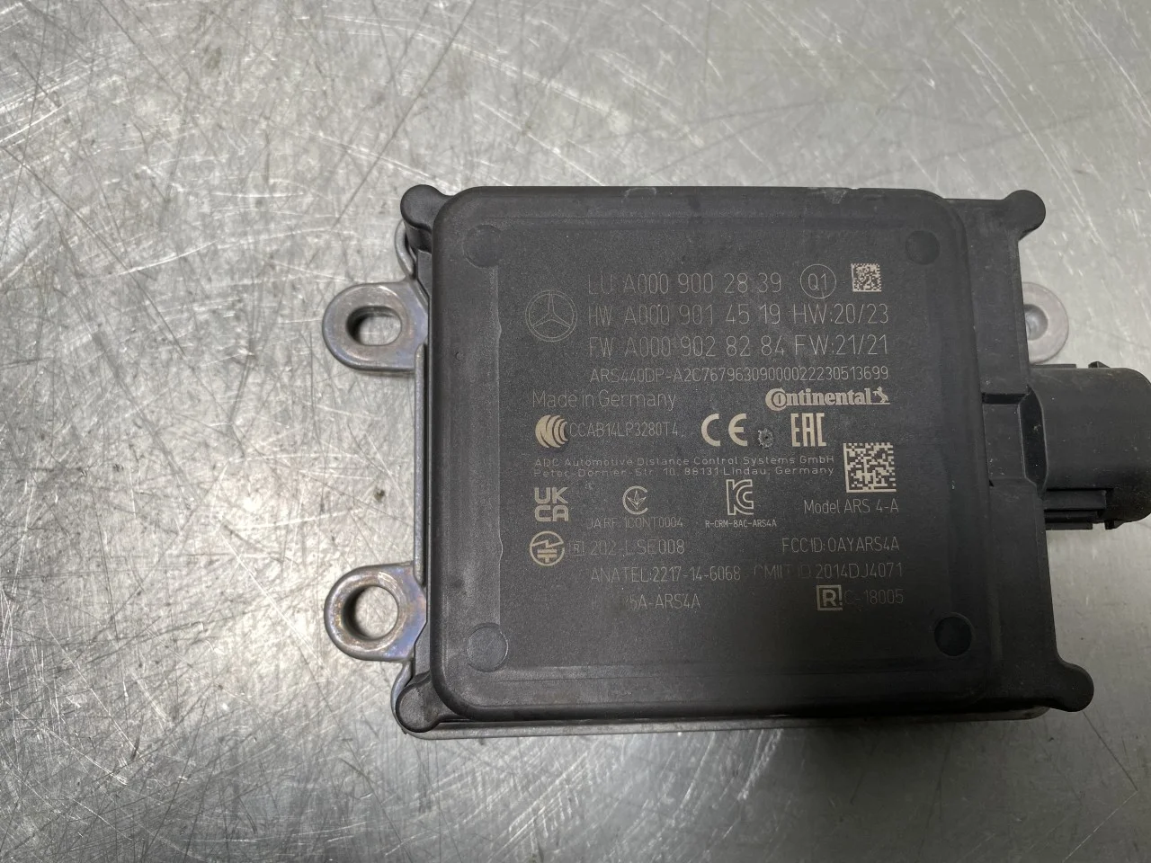 Mercedes EQA H243 2021- Tempomat (adaptív) érzékelő nézet 2