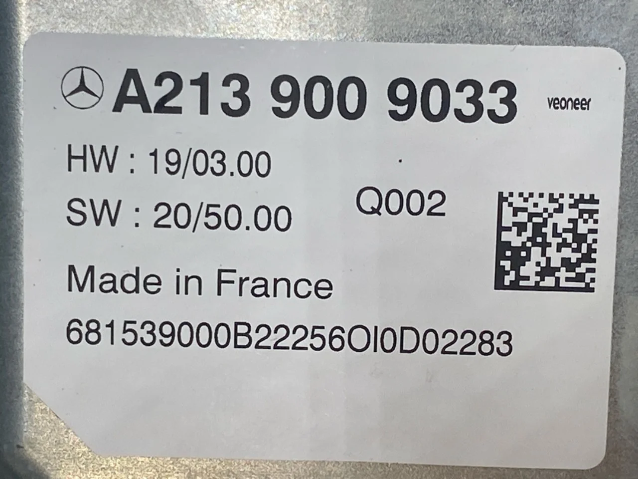 Mercedes EQA H243 2021- Vezérlőegység, autopilot nézet 3
