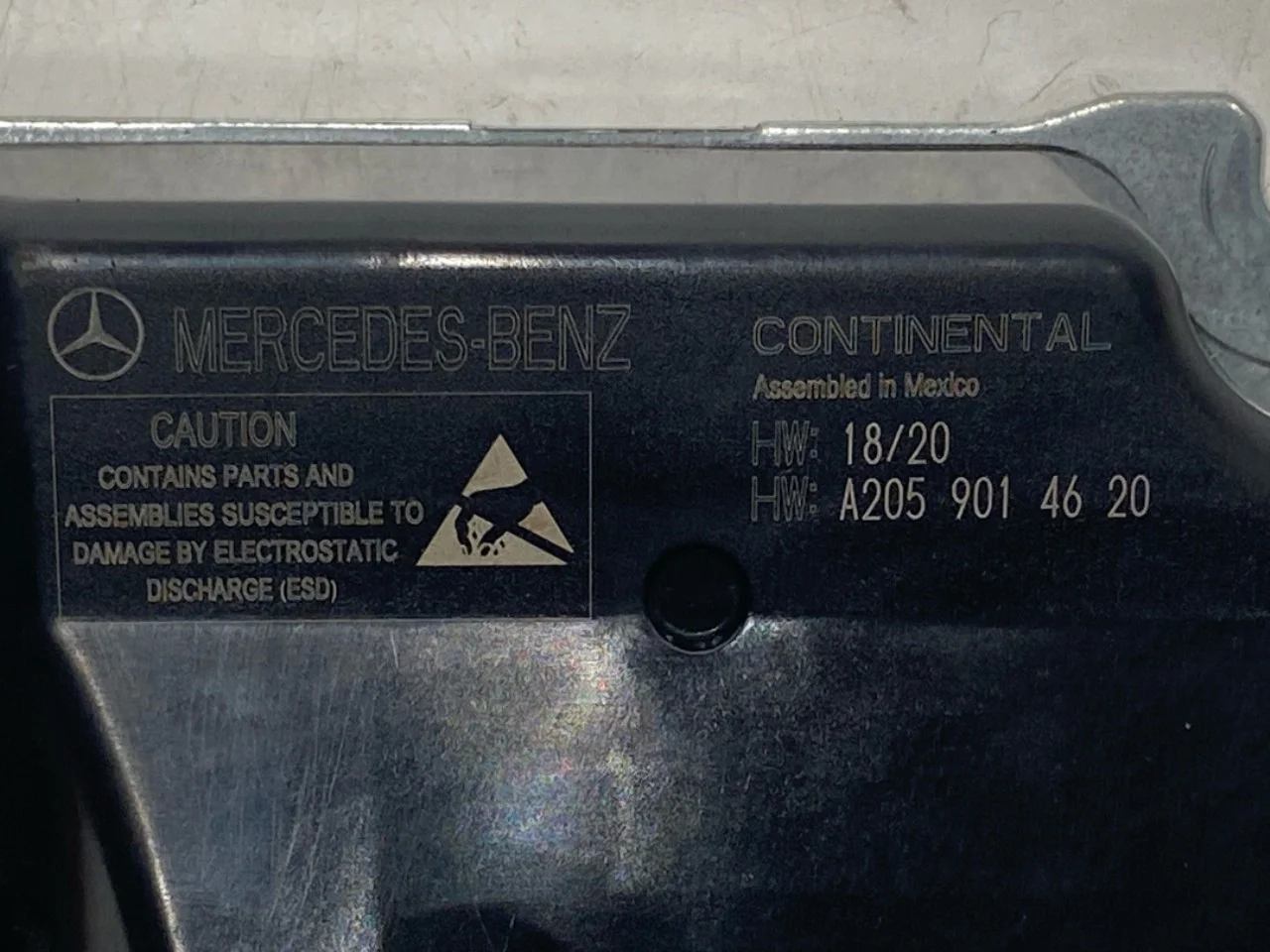 Mercedes EQC 2020- Légzsák elektronikai egység nézet 4