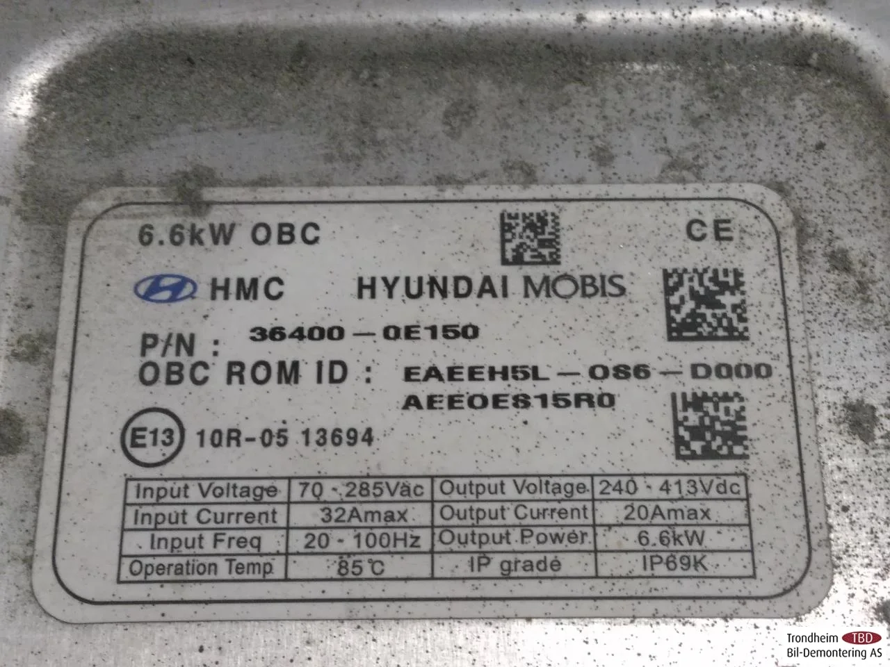 Hyundai IONIQ AE 2017-22 Akkumulátortöltő nézet 4