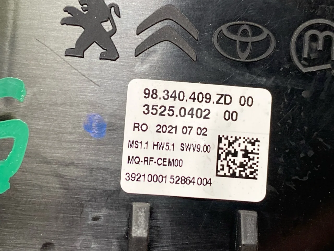 Peugeot EXPERT/E-EXPERT 2017-> Fűtéskezelő egység nézet 3