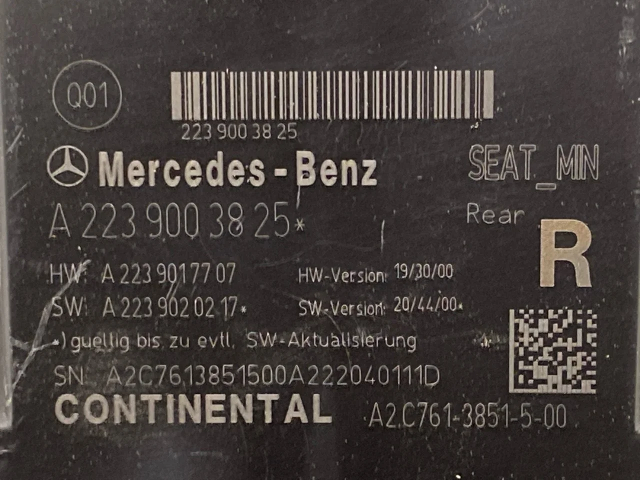 Mercedes EQS V297 2022- Vezérlőegység, egyéb nézet 3