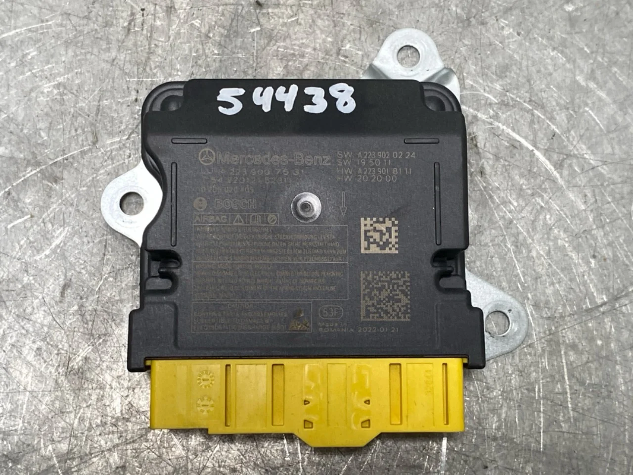 Mercedes EQS V297 2022- Légzsák elektronikai egység