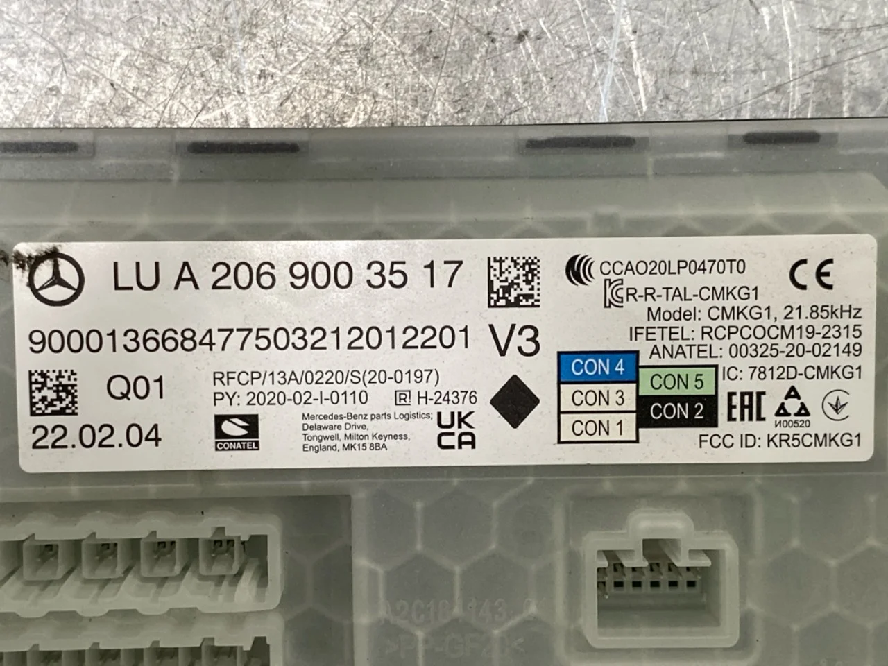 Mercedes EQS V297 2022- Vezérlőegység, gyújtás nézet 3