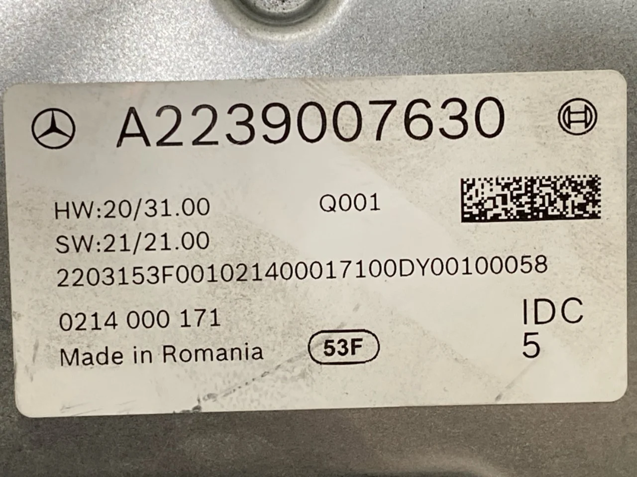 Mercedes EQS V297 2022- Vezérlőegység, egyéb nézet 3