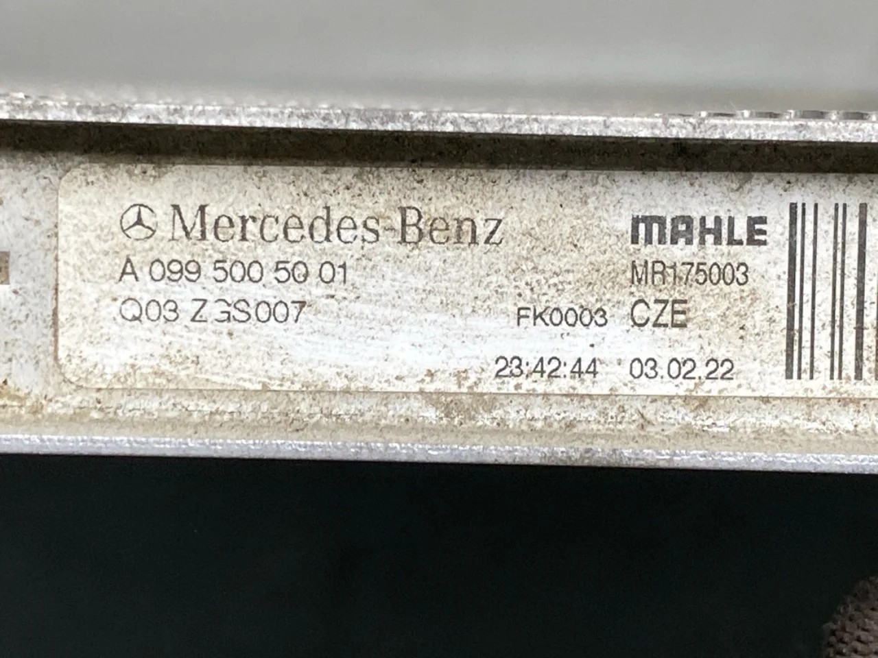 Mercedes EQS V297 2022- Hűtő, automata váltós nézet 3